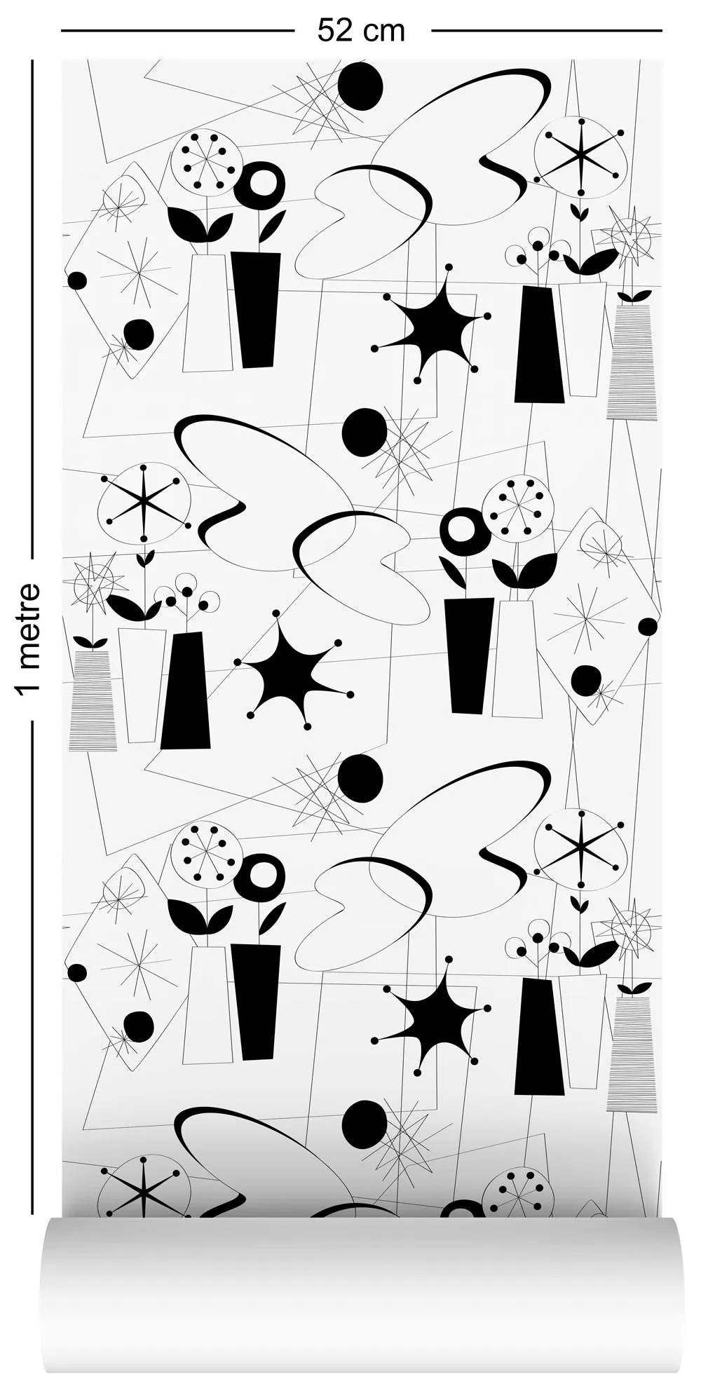 * Atomic (B&W) - Wallpaper *