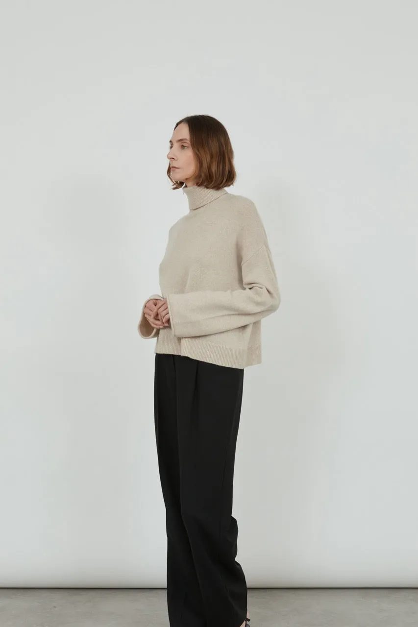Alicia knit | Beige - Cashmere wool