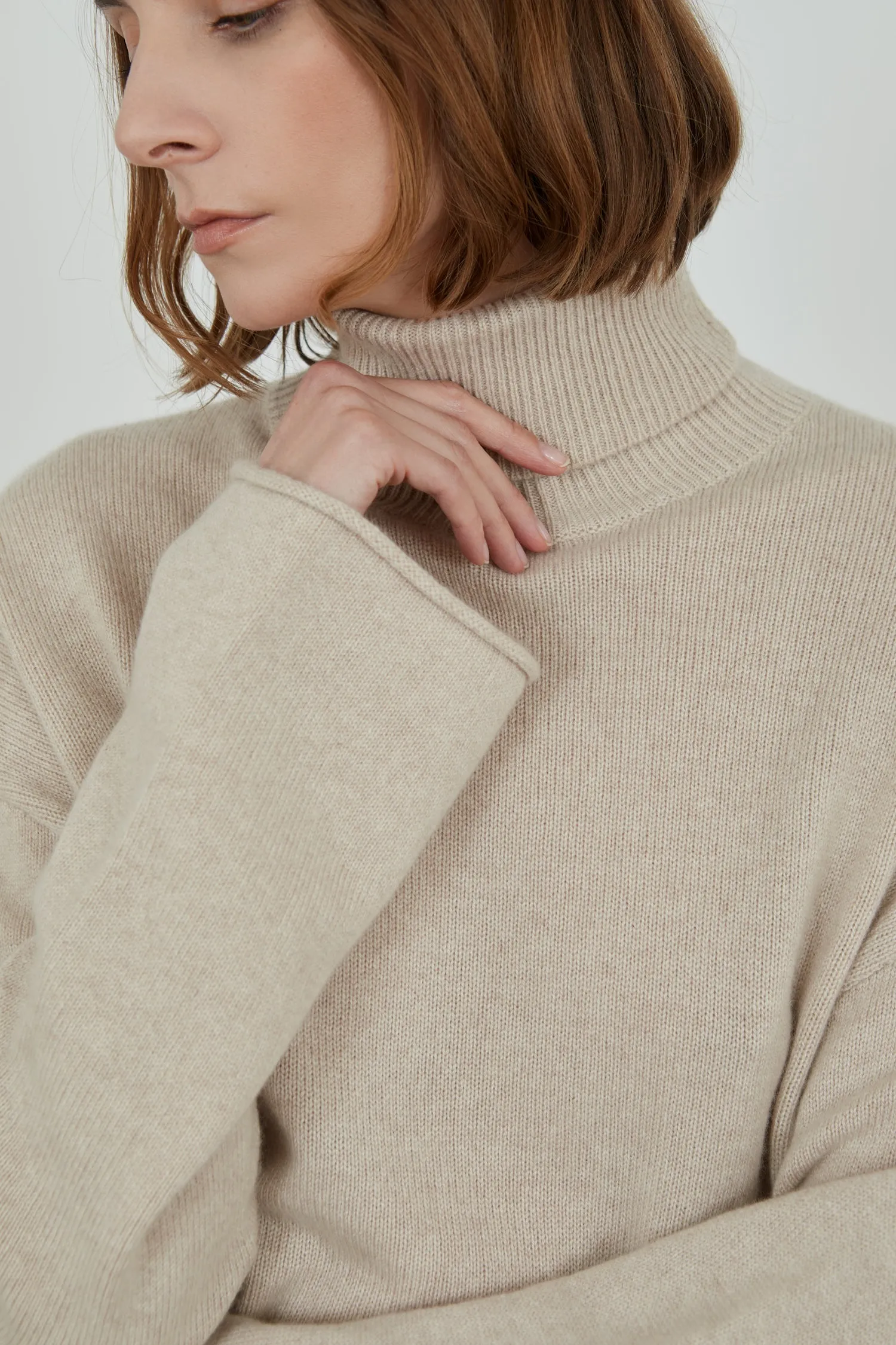 Alicia knit | Beige - Cashmere wool