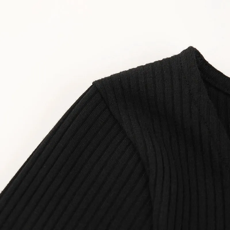 Autumn winter skinny button up long sleeve bodysuit