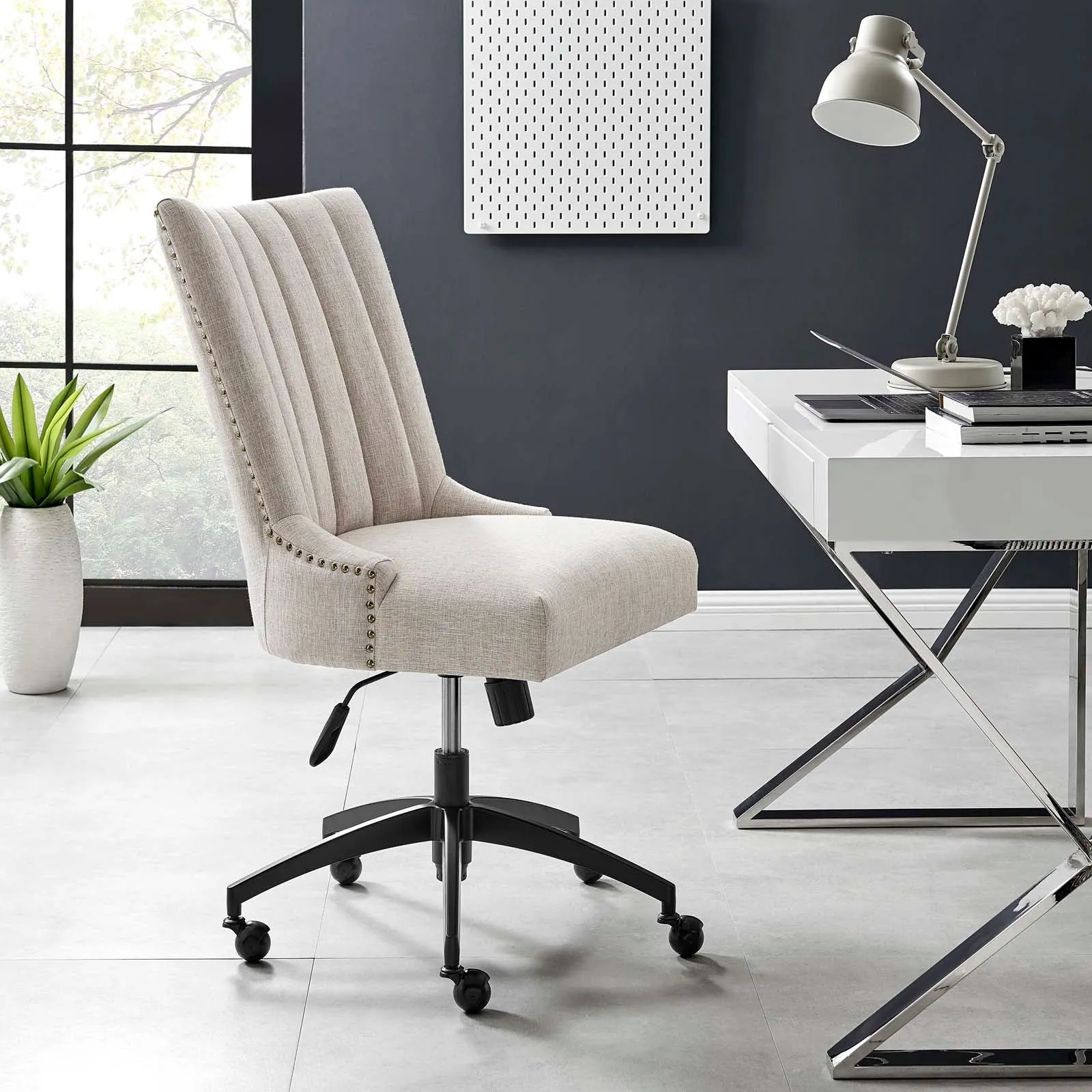 Baldwin Tufted Fabric Office Chair