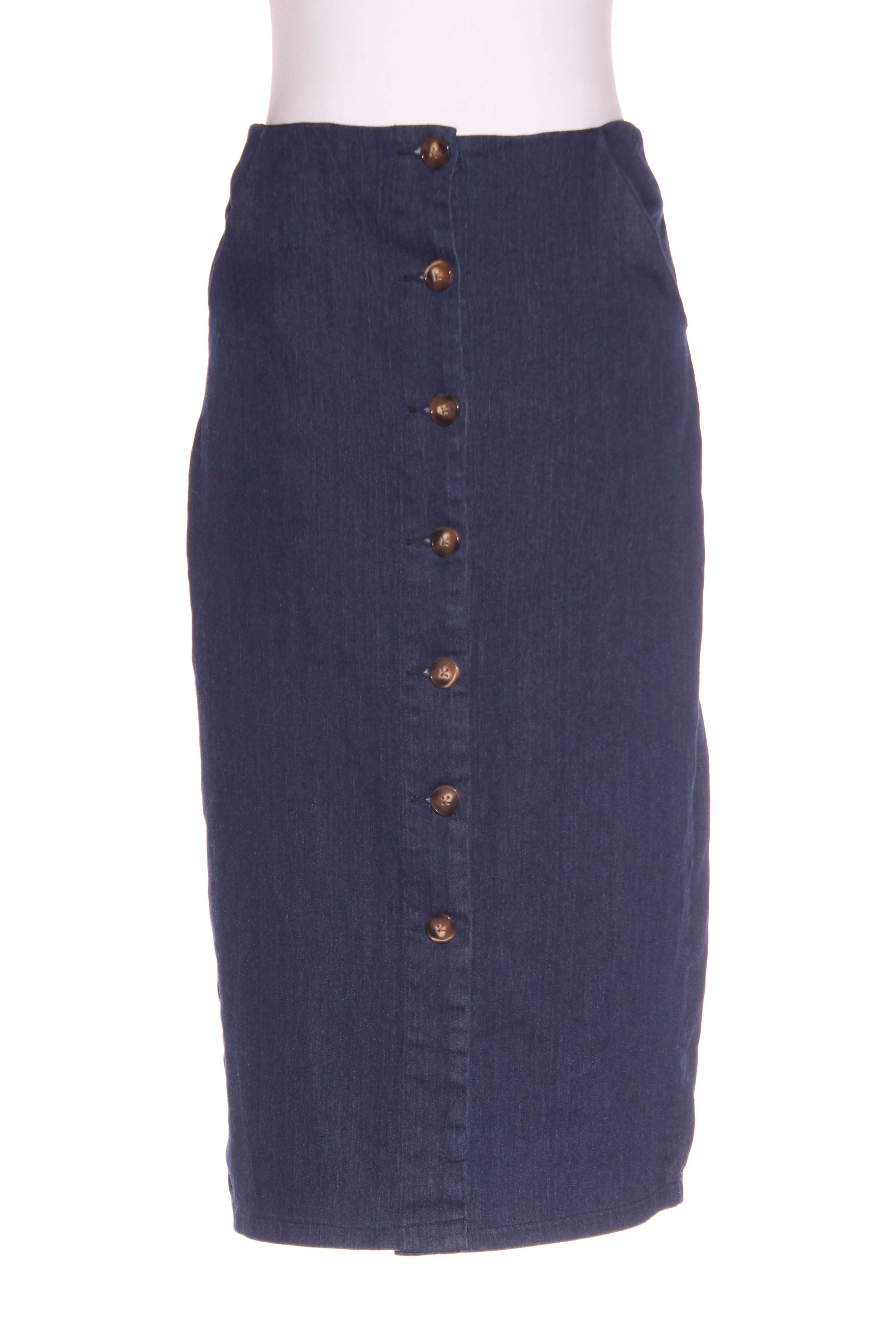 COLLECTIF - Denim button front pencil skirt! 10