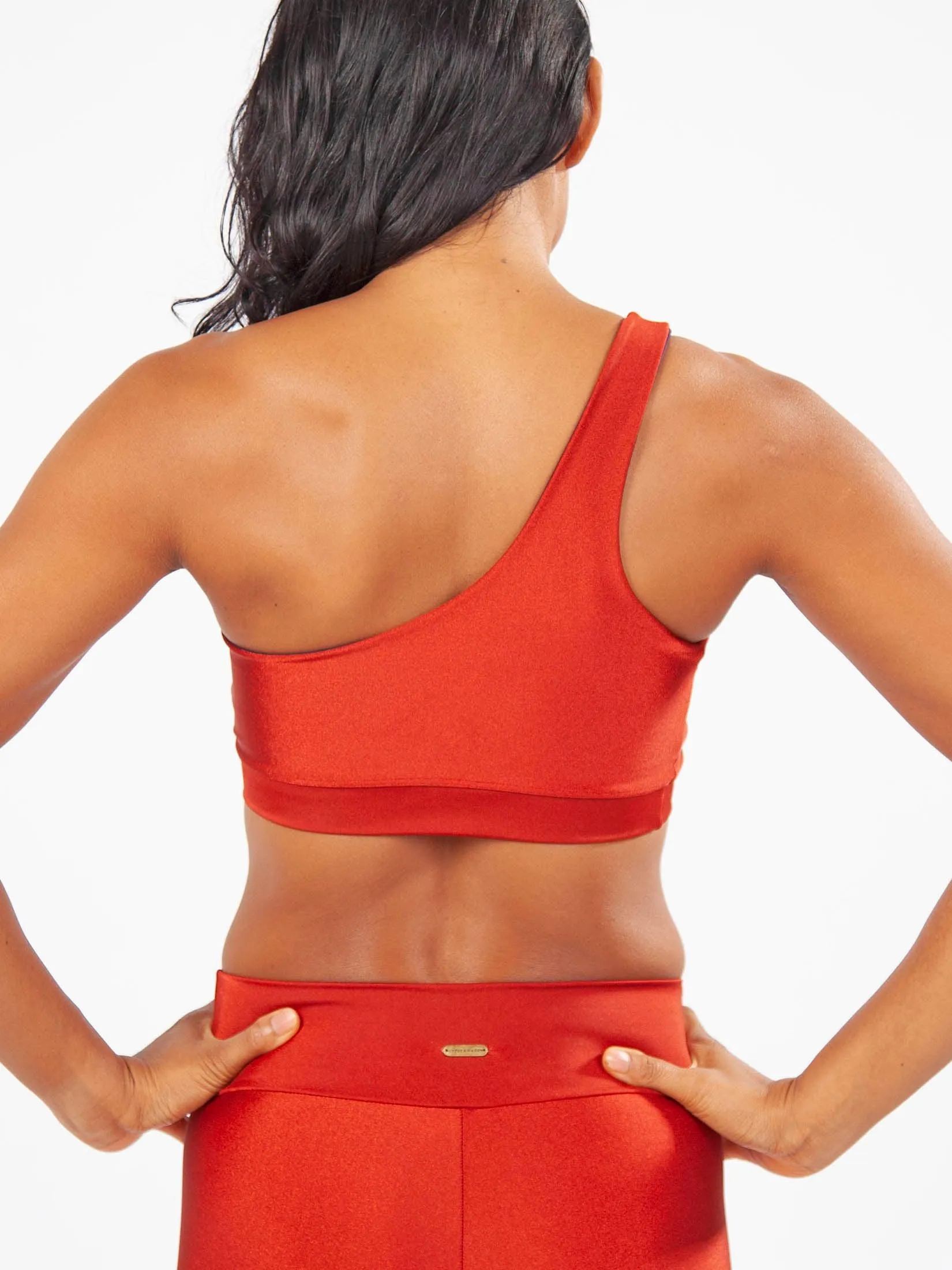 Coral One Shoulder Top