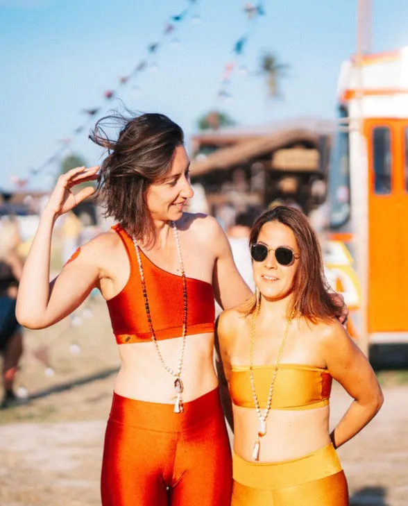 Coral One Shoulder Top