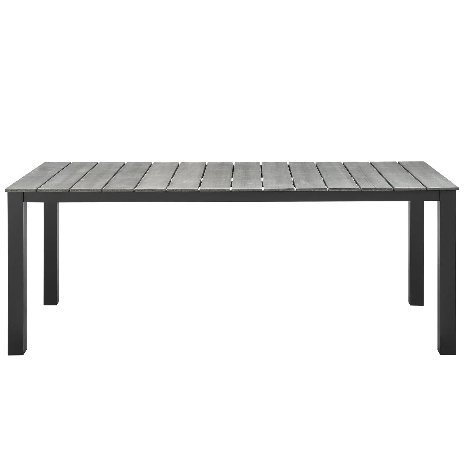 Maine 9 Piece Outdoor Patio Dining Set Brown Gray EEI-1753-BRN-GRY-SET