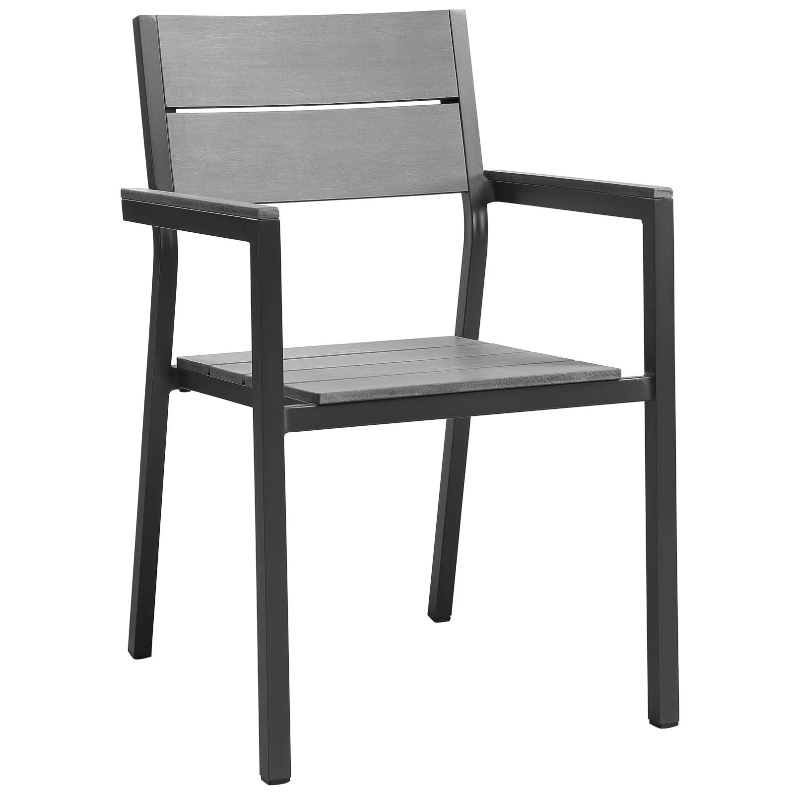 Maine 9 Piece Outdoor Patio Dining Set Brown Gray EEI-1753-BRN-GRY-SET