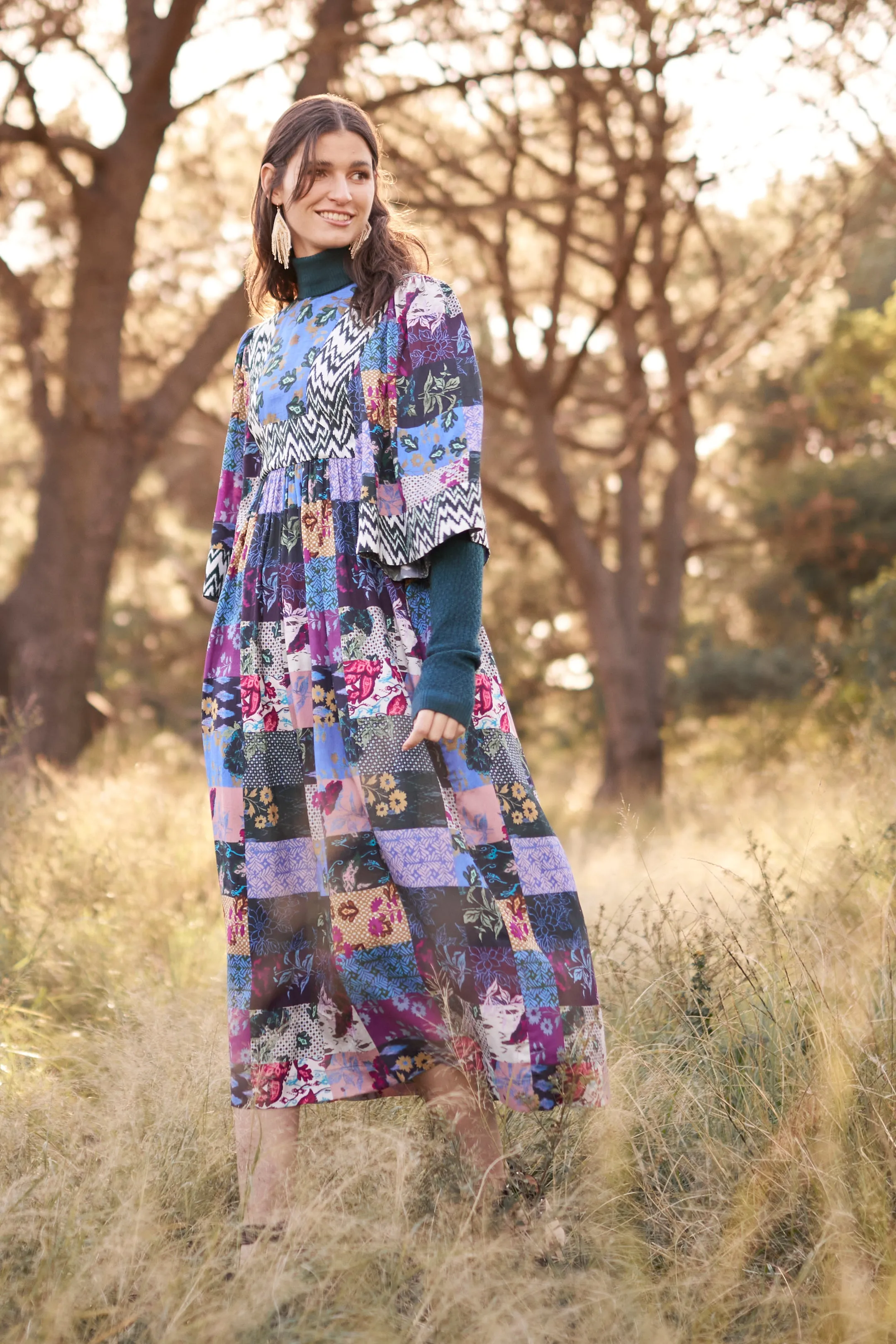 Malia Patch Print Dress