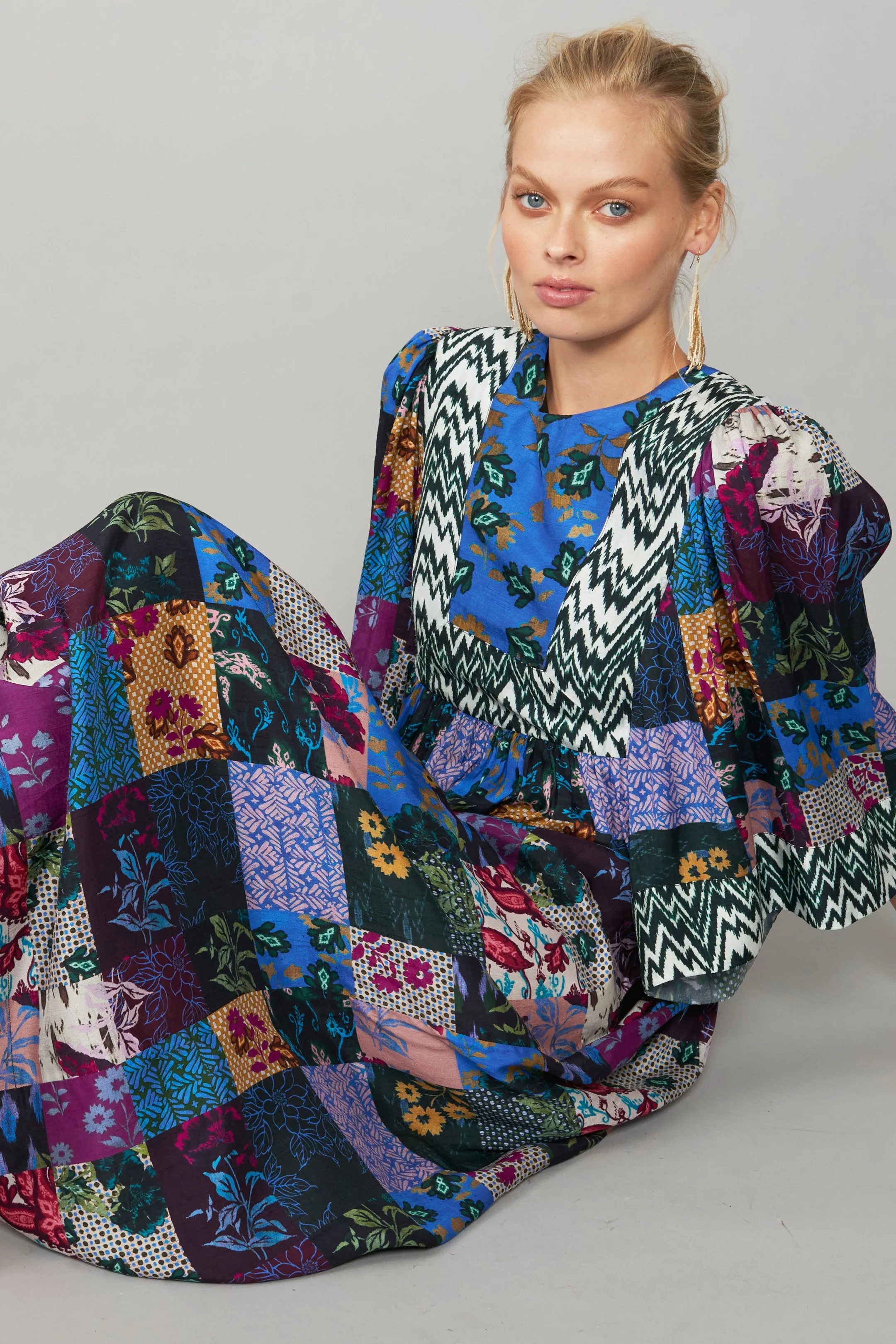 Malia Patch Print Dress