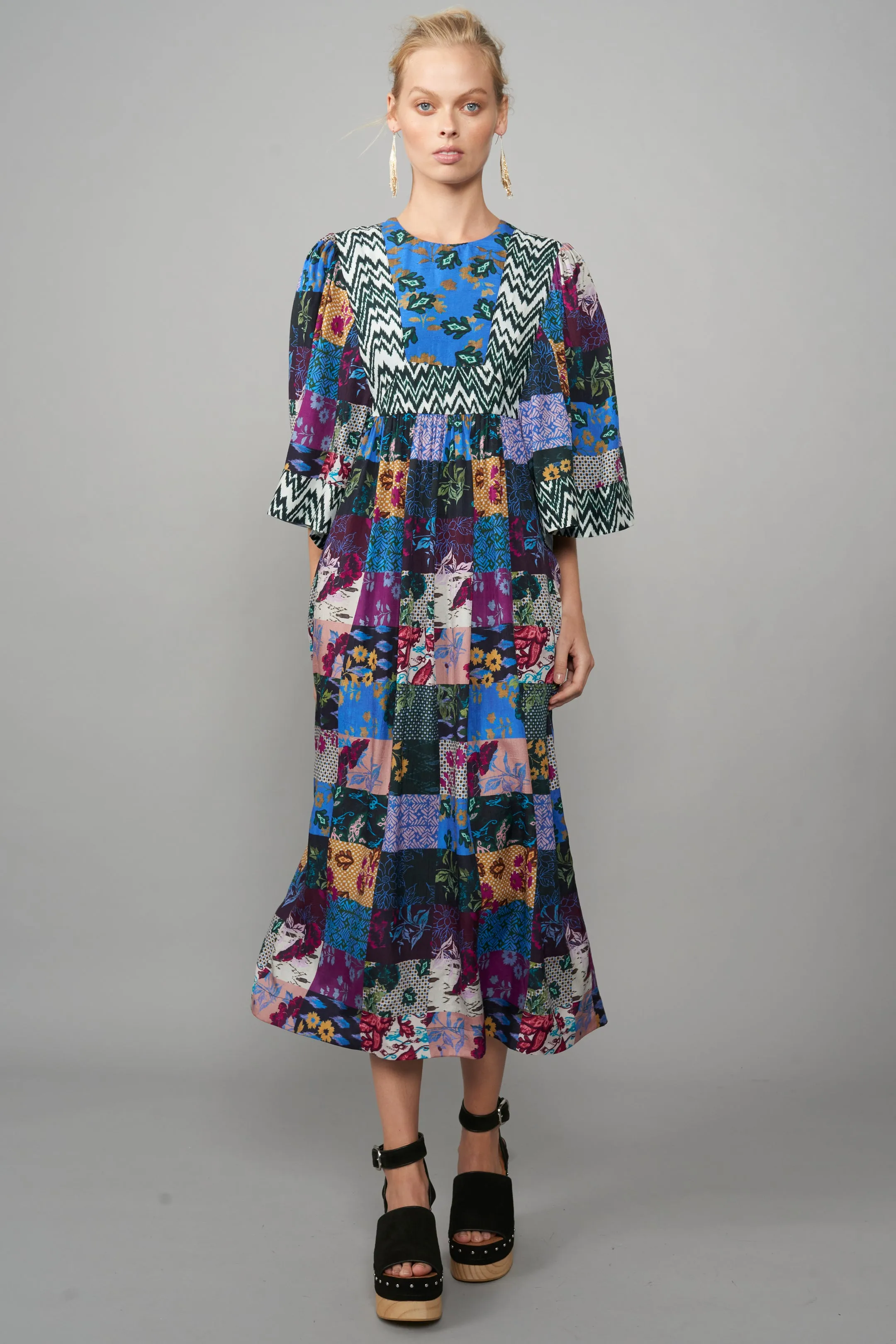 Malia Patch Print Dress