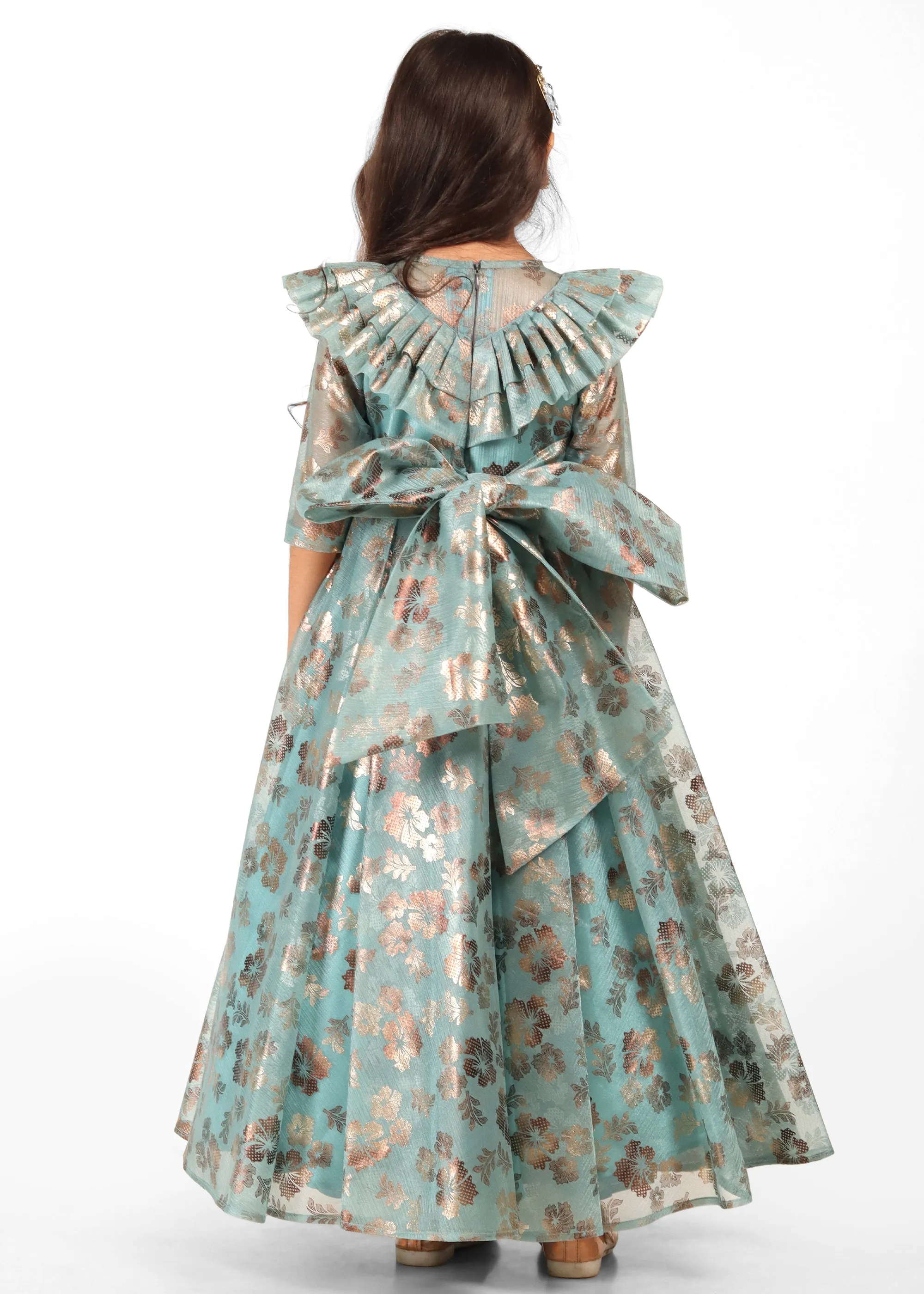 Mint Royale Brocade Gown