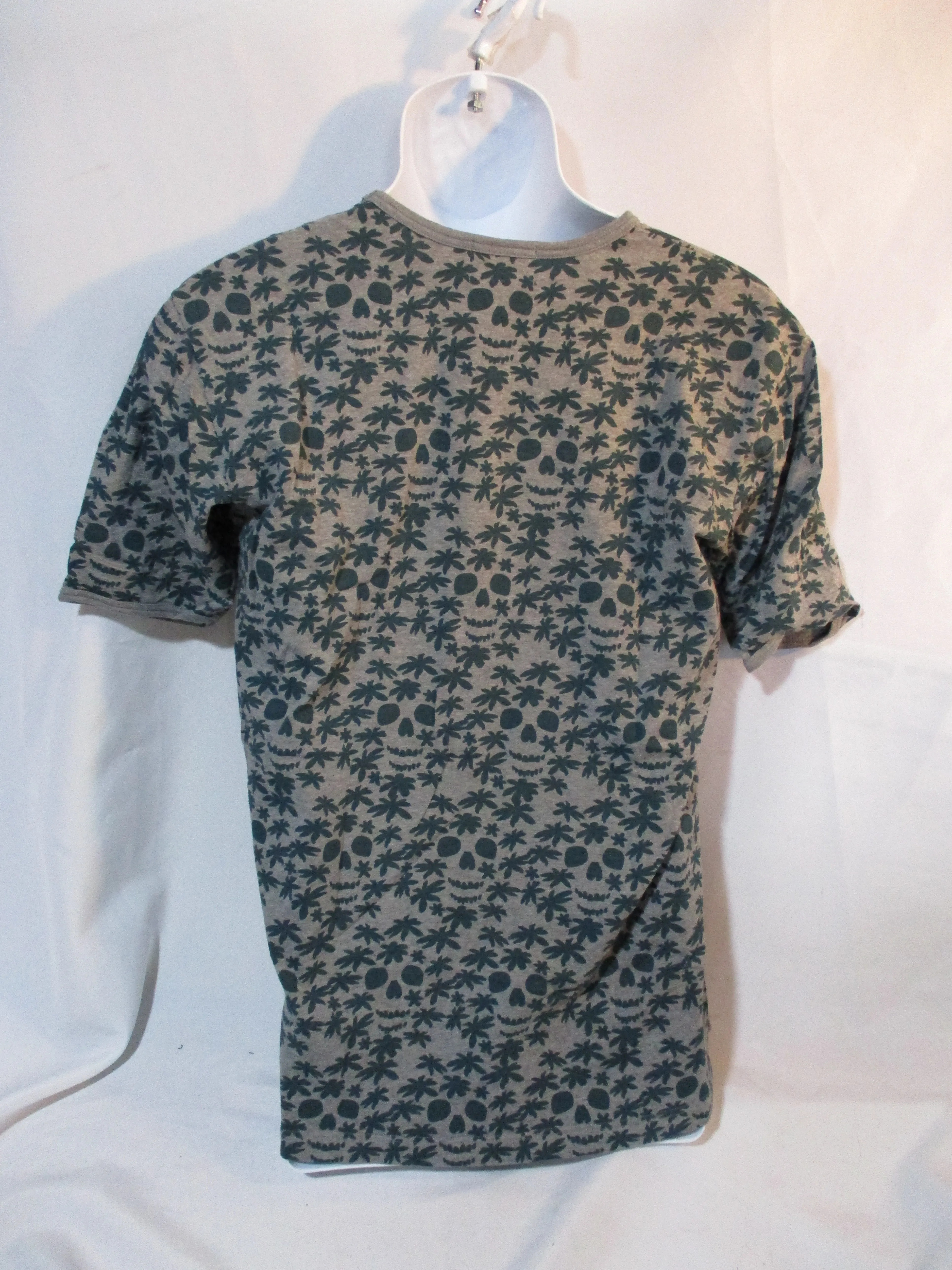 NEW COMME DES GARCONS SKULL PLANT Shirt Tee Sz X GREY Tee GRAY GREEN