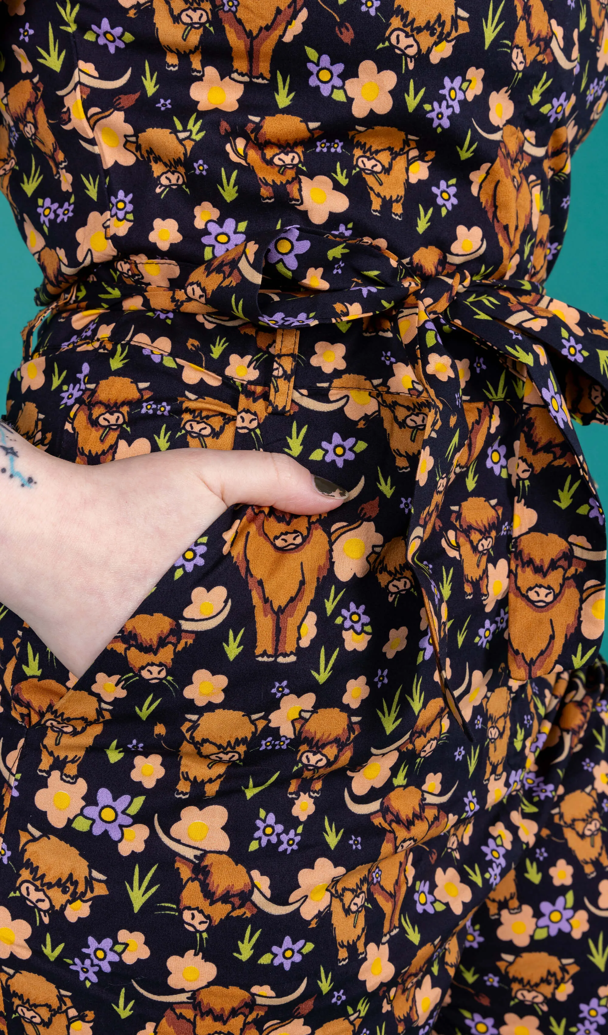 New Improved Highland Cows Stretch Jumpsuit