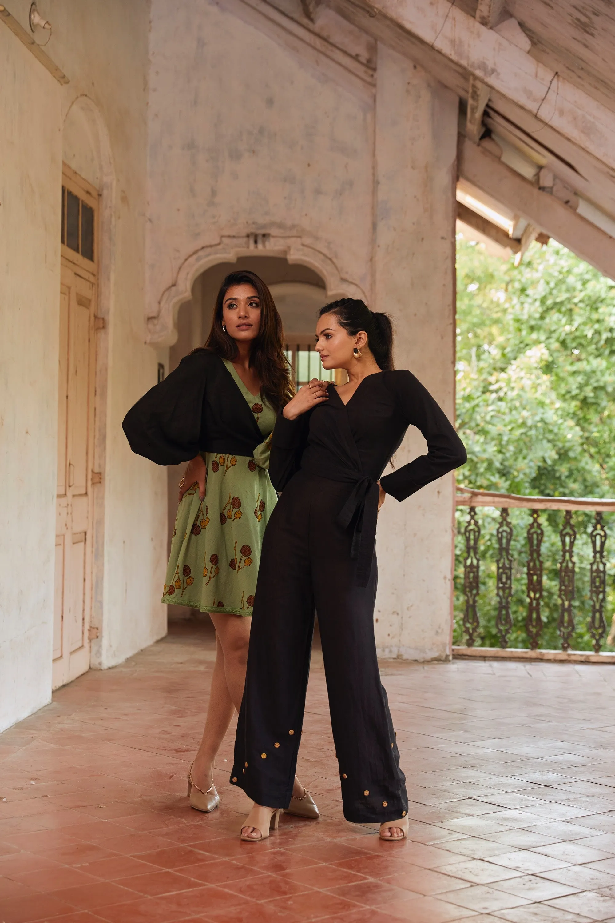 Perched Black Jumpsuit