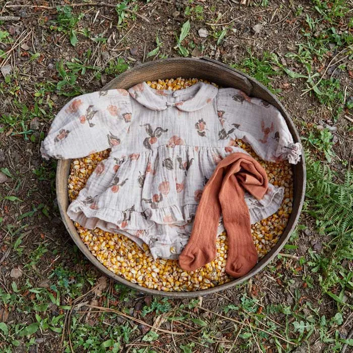 Play Up Woven Jumpsuit Dress - Fall Harvest Print