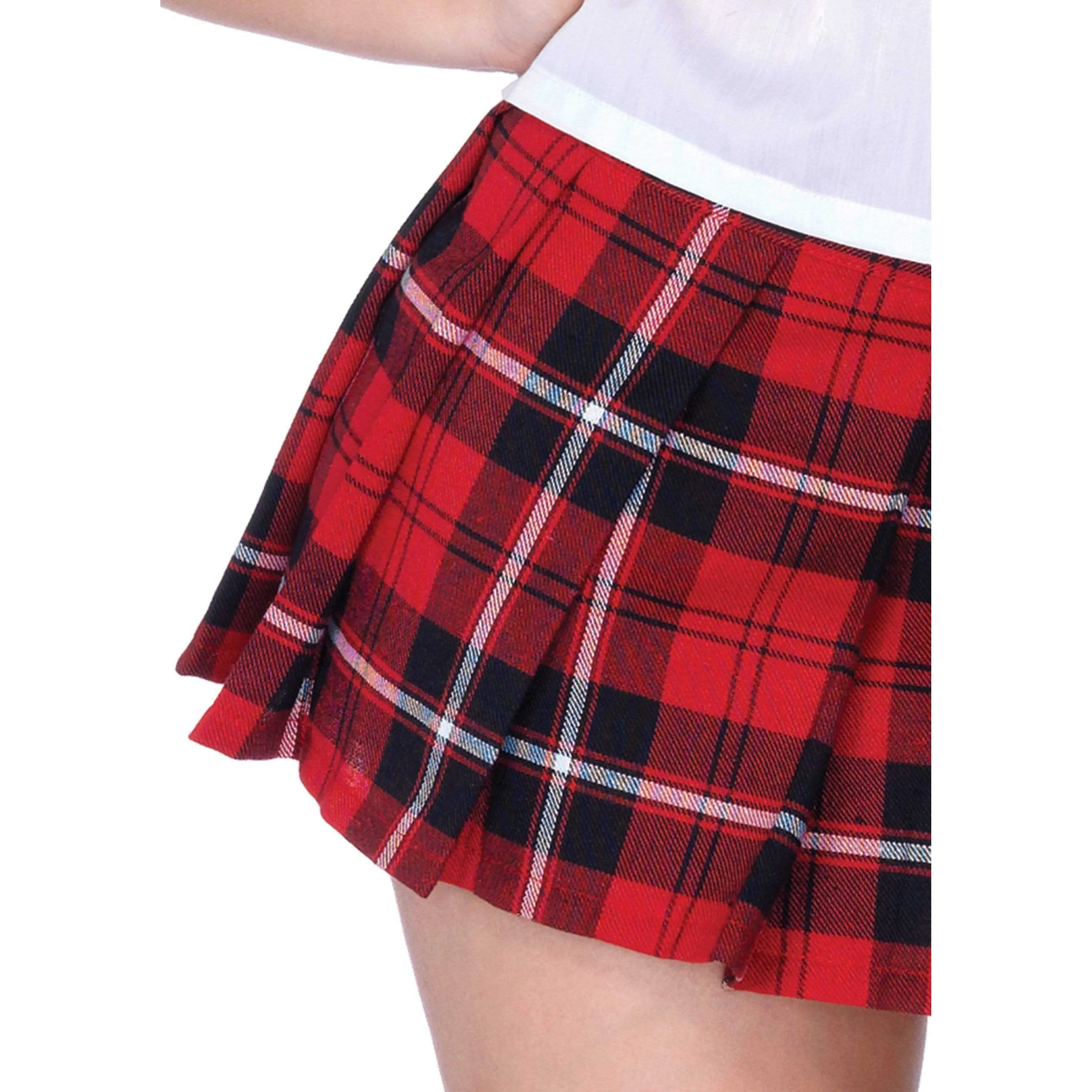 Private School Sweetie Costume - Large - White/Red