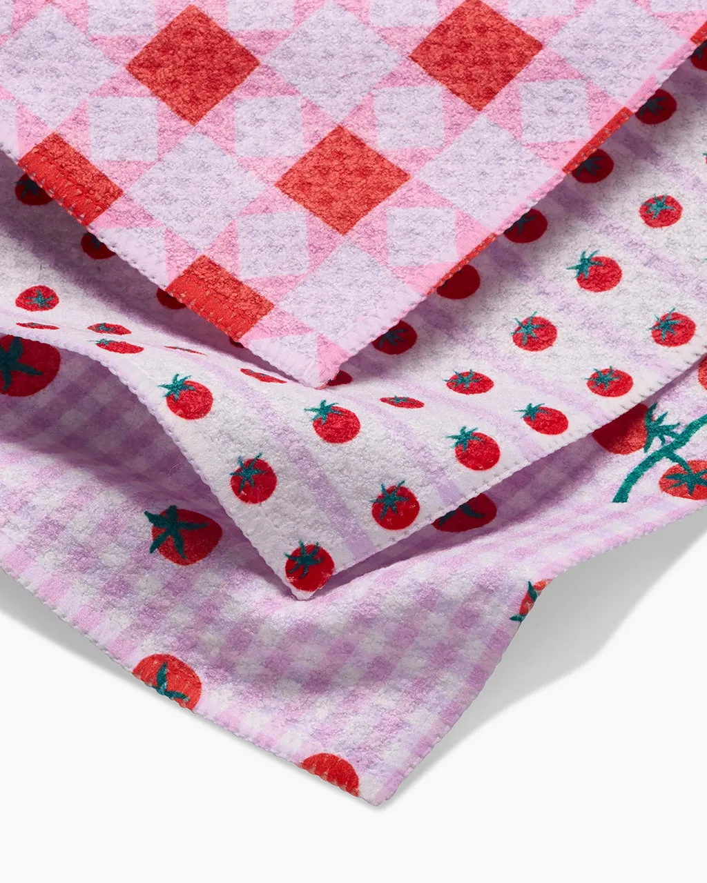 Quilt Tomato Harvest Dishcloth Set