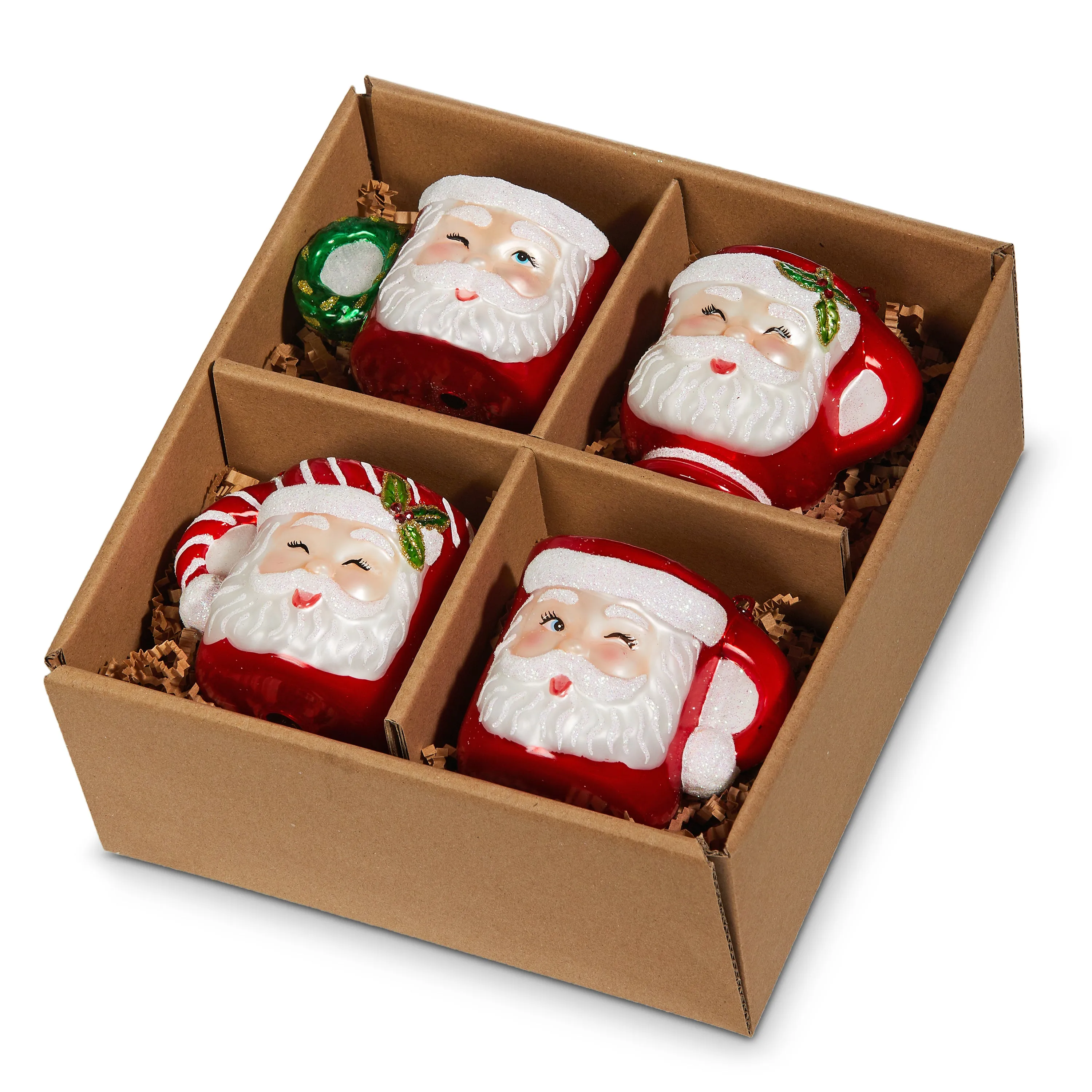Retro Santa Mug Ornament Gift Set