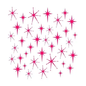 Retro Star Stencil