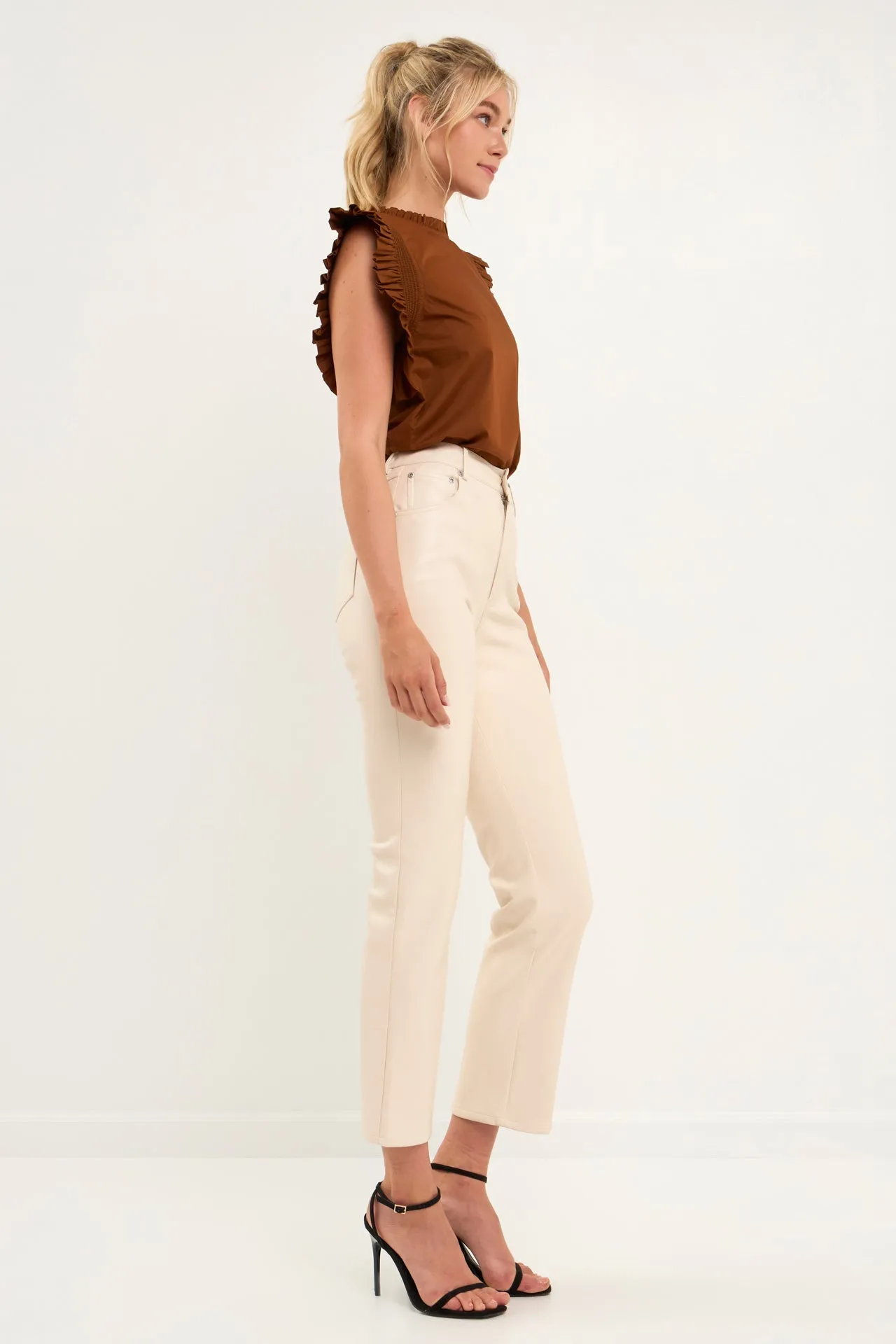 Ruffle Sleeve Top - Sale