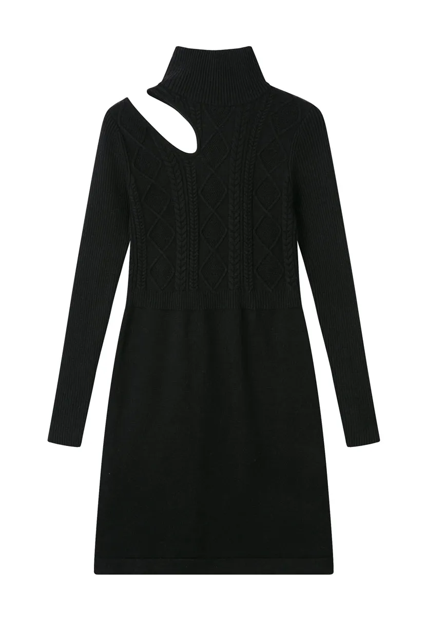 Saffron Knit Dress - Black