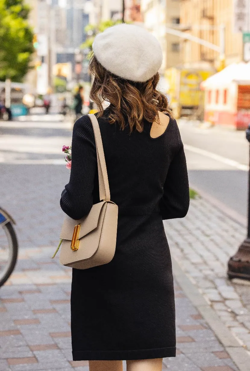 Saffron Knit Dress - Black