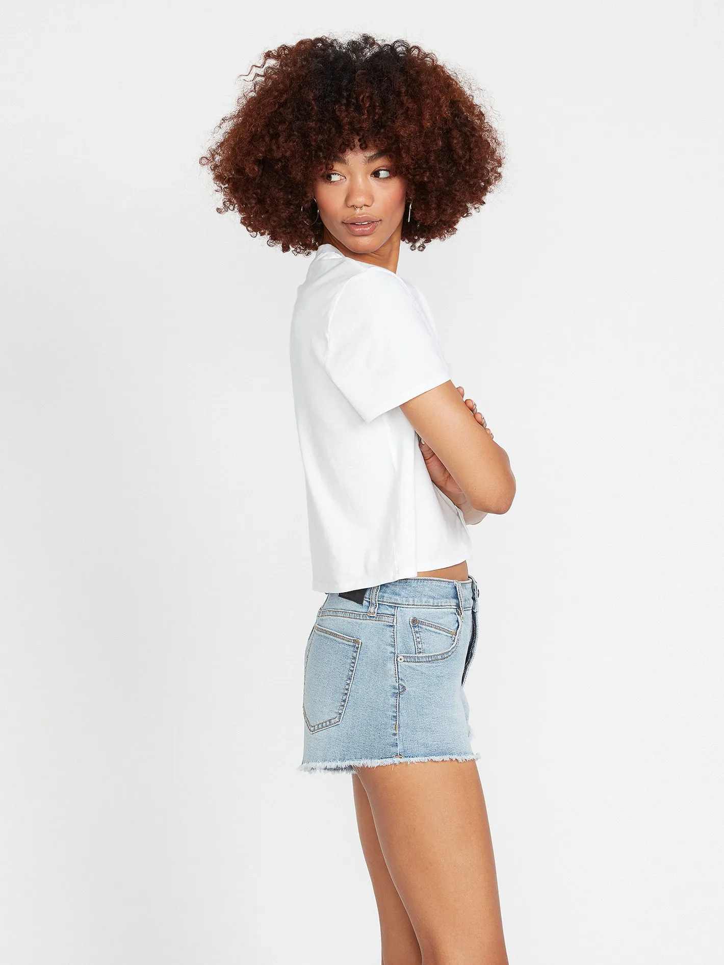 Stoney Stretch Denim Shorts - Retro Blue