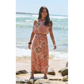 Tahitian Summer Zia Wrap Skirt