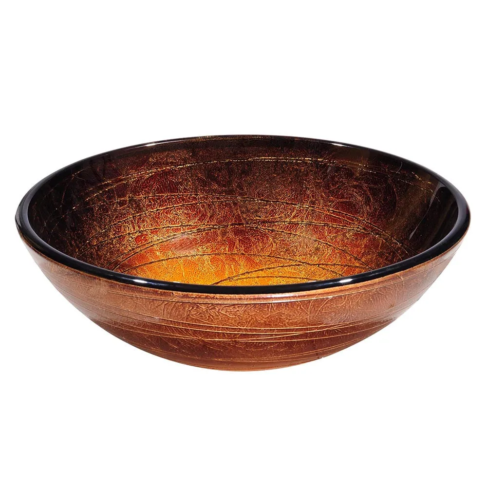 TheLAShop 16 inch Glass Sink Bowl Bathroom Sink