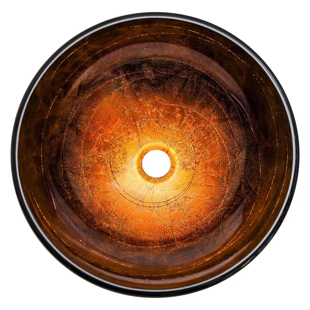 TheLAShop 16 inch Glass Sink Bowl Bathroom Sink