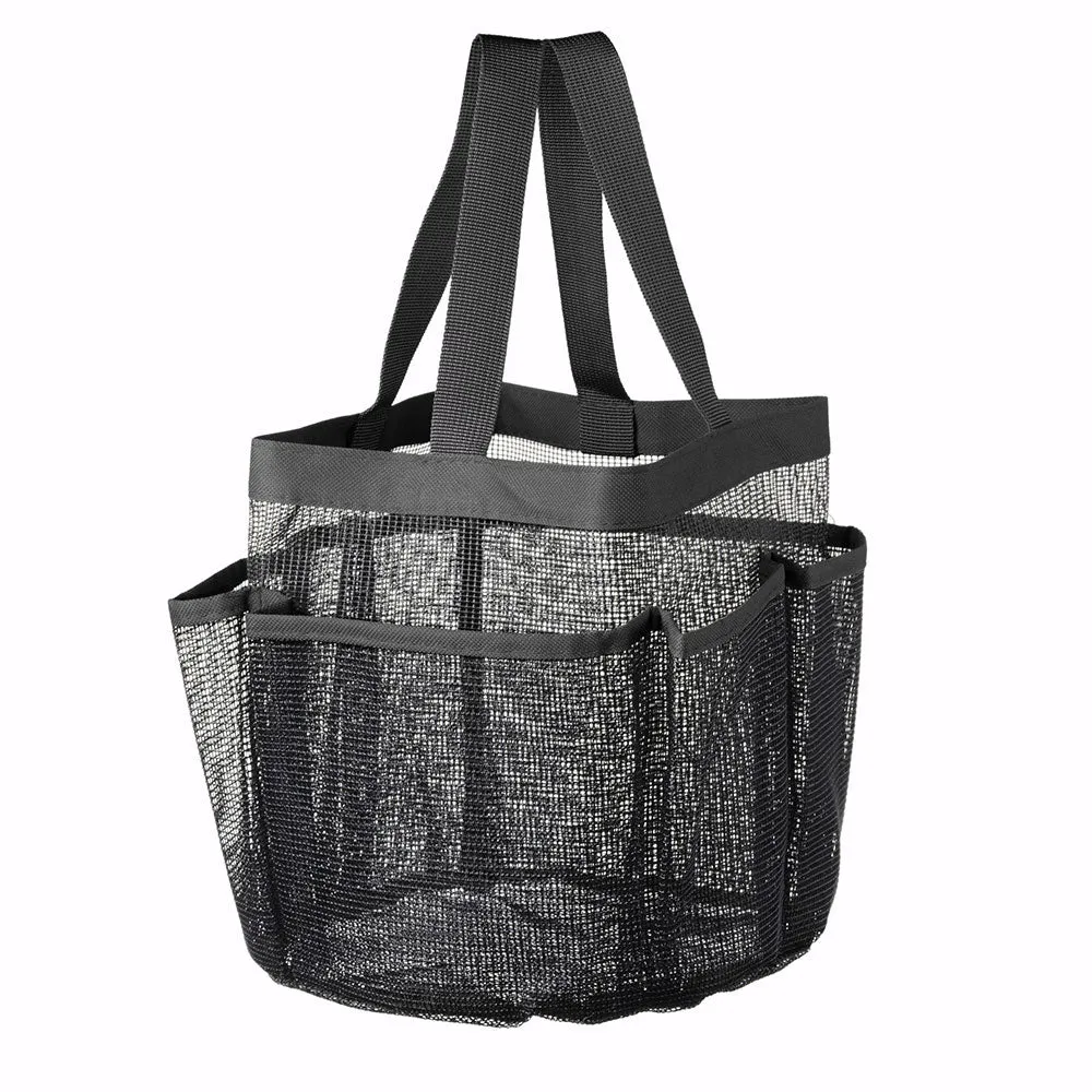 TheLAShop 8-Pocket Shower Caddy Mesh Quick Dry Travel Tote