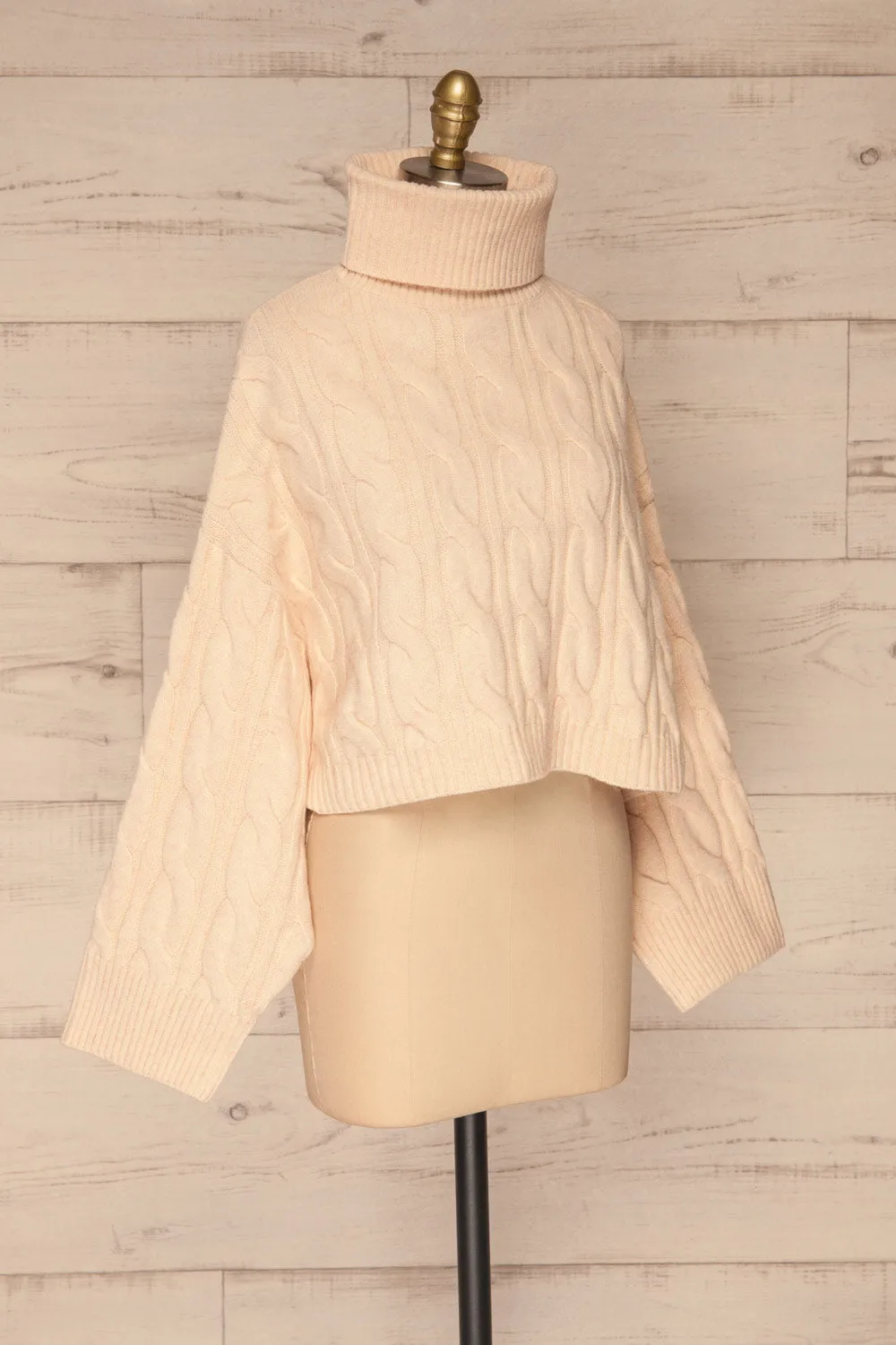 Utrepa | Cropped Knitted Turtleneck