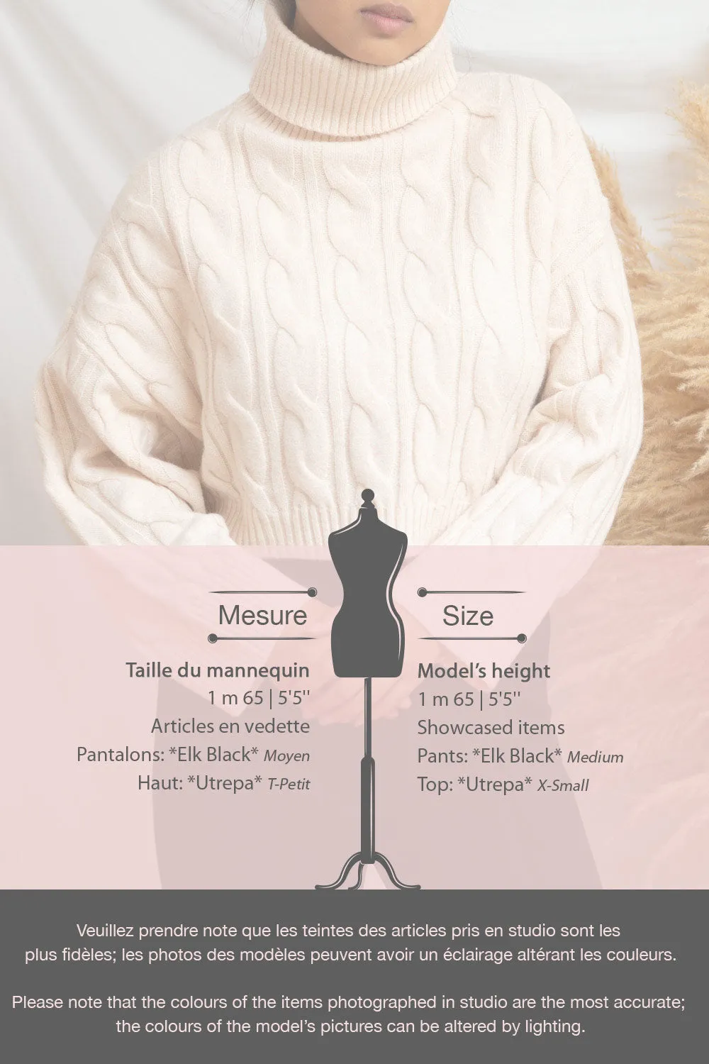Utrepa | Cropped Knitted Turtleneck