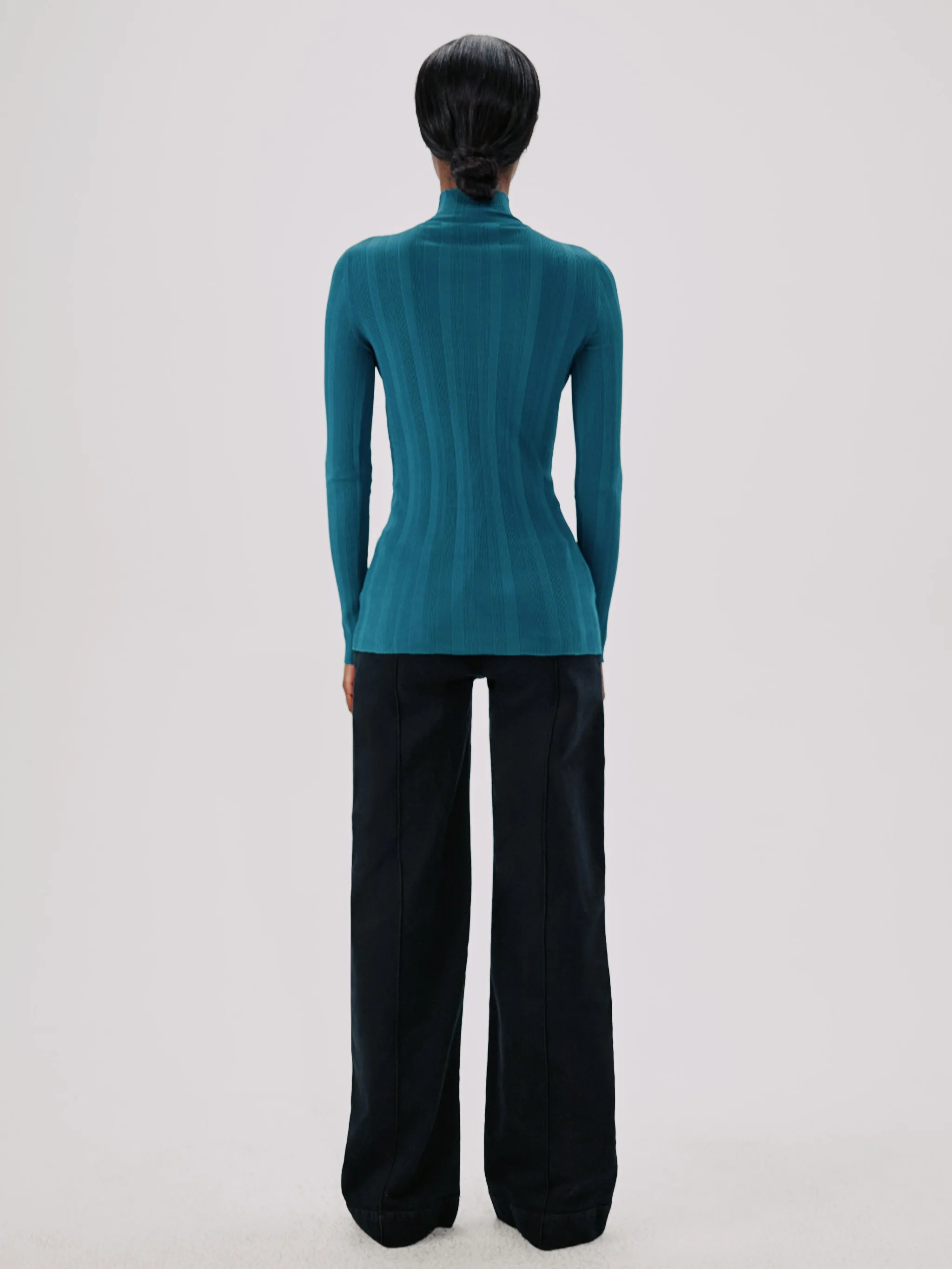 Variegated Rib Turtleneck