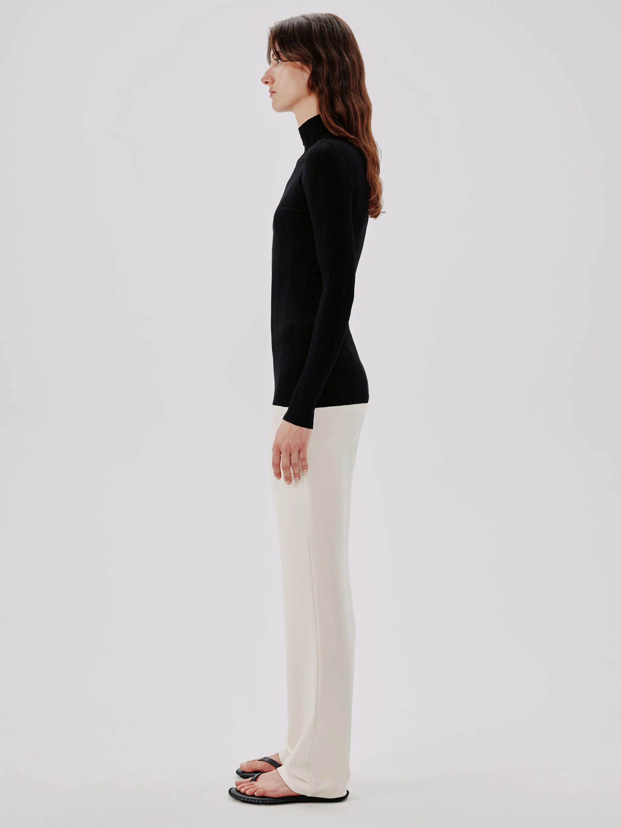 Variegated Rib Turtleneck
