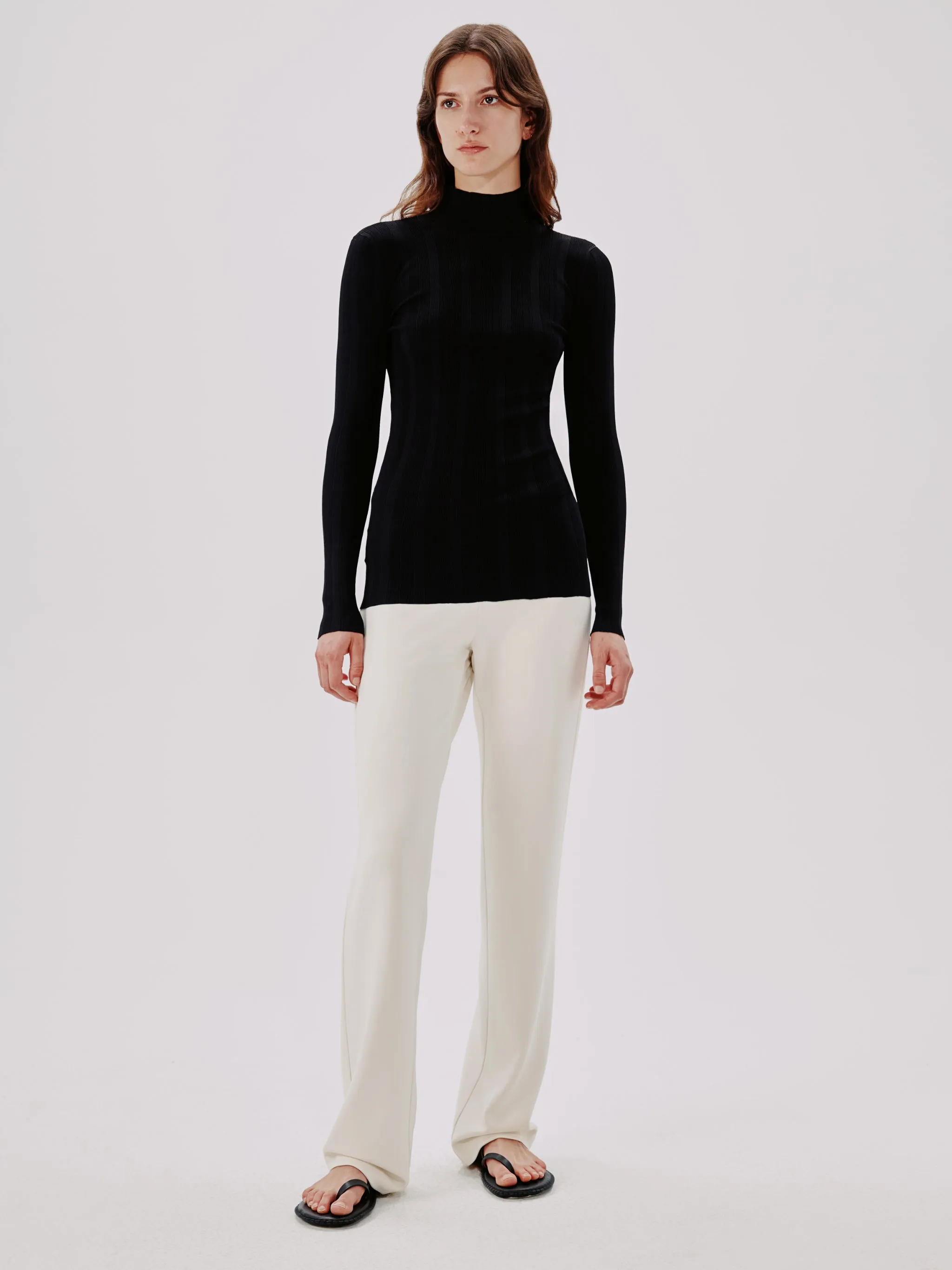Variegated Rib Turtleneck