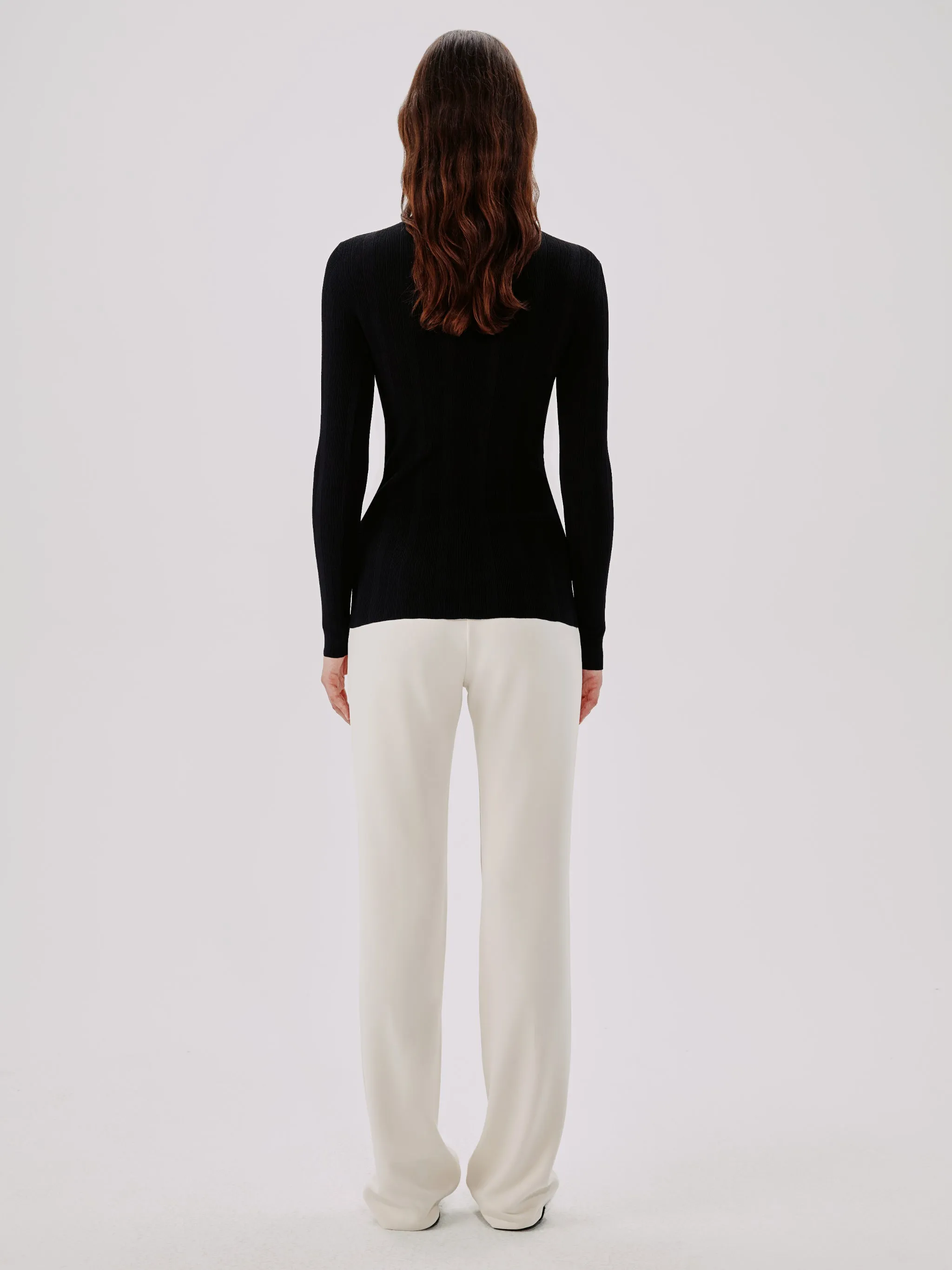 Variegated Rib Turtleneck