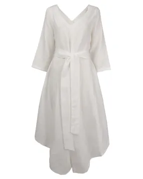 White Linen Jumpsuit