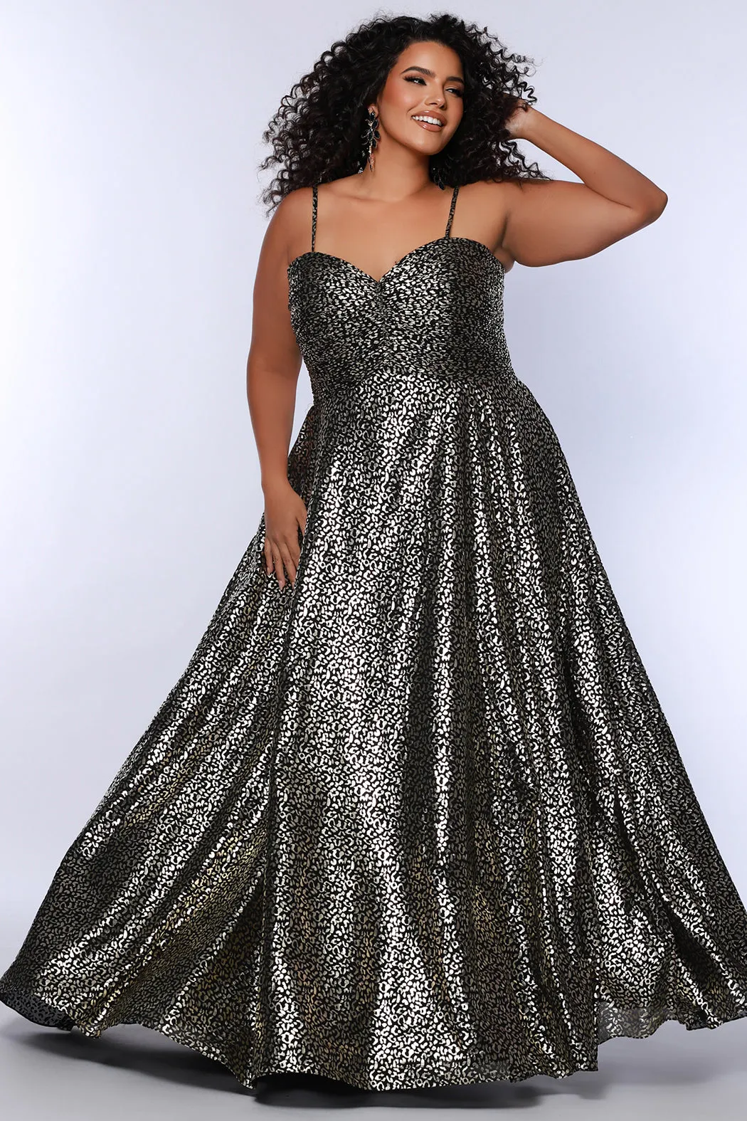 Wild Side Empire Animal Print Formal Dress