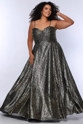 Wild Side Empire Animal Print Formal Dress