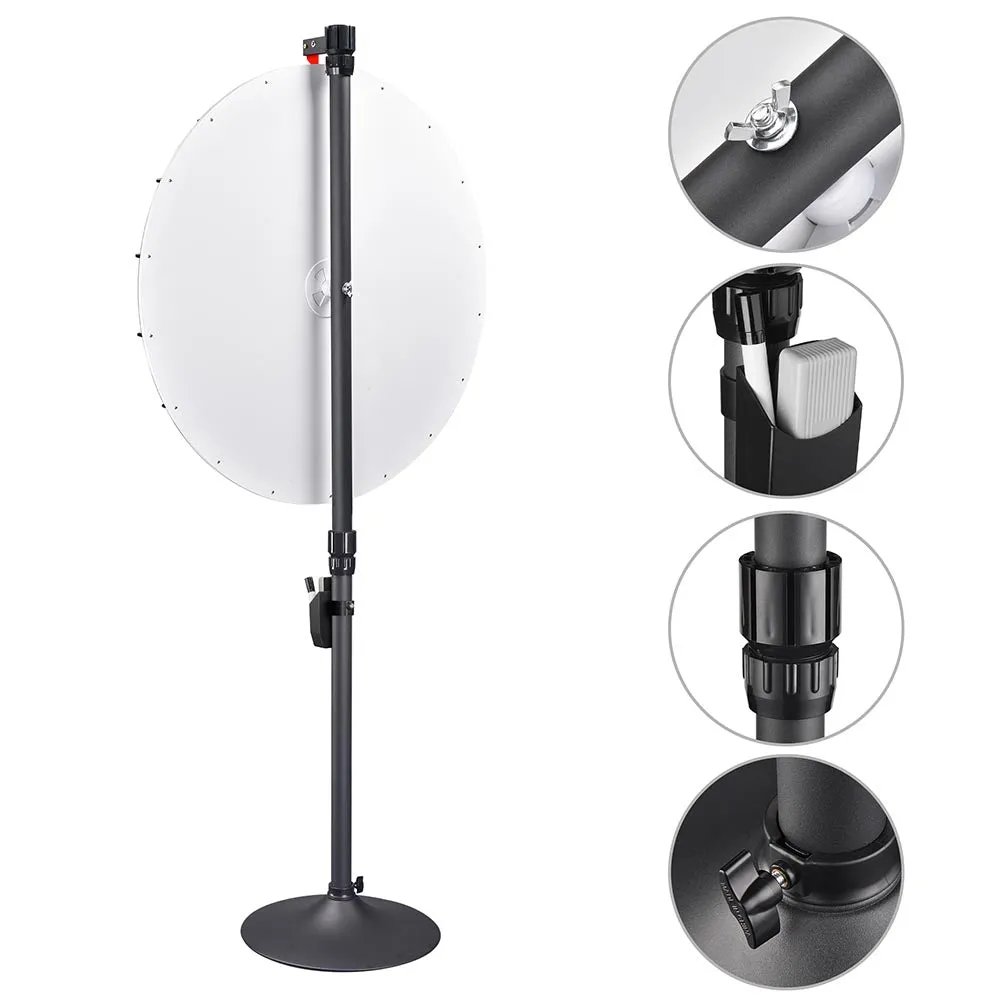 WinSpin 36" Large Color Dry Erase Prize Wheel w/ Stand